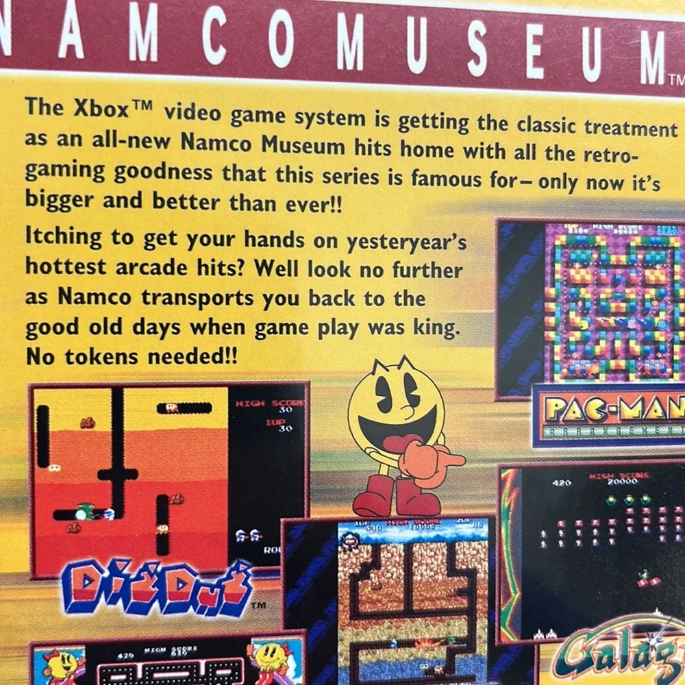 Namco Museum - XBox (2001) - Pac Man, Dig Dug, Pole Position, Galaga, etc